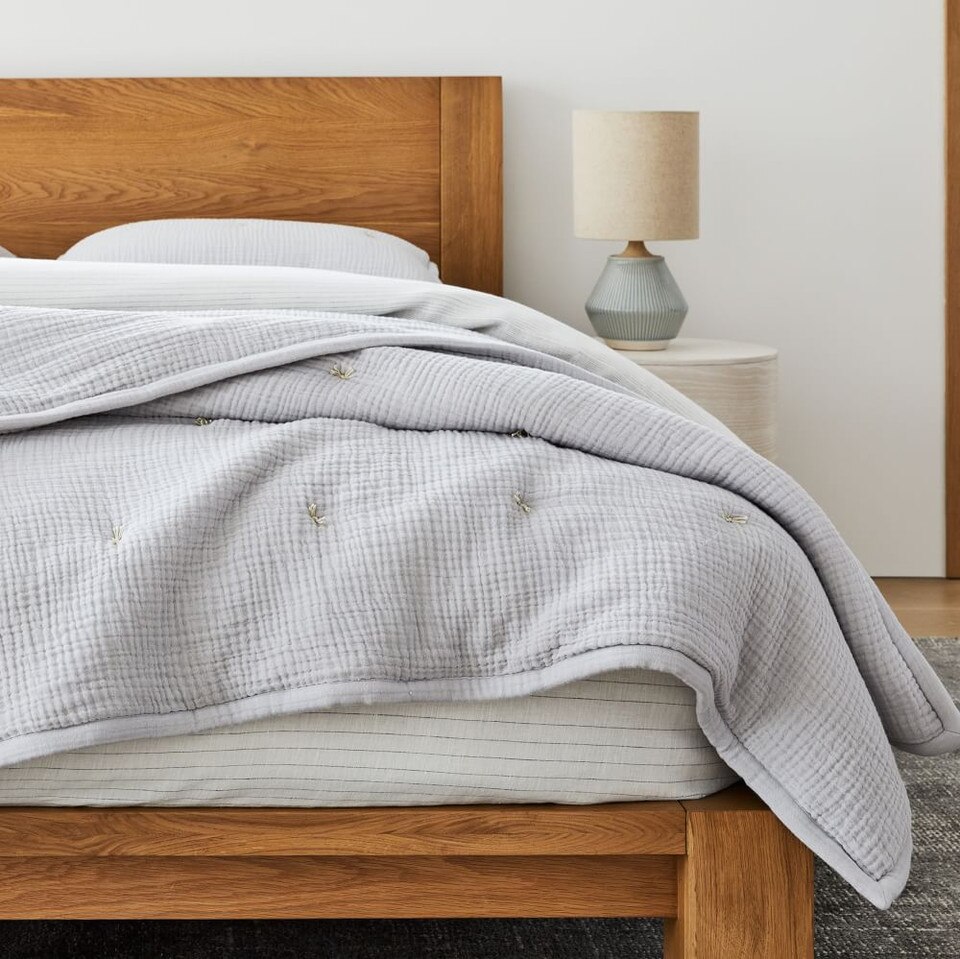 Dreamy Gauze Cotton Bedspread & Pillowcases west elm United Kingdom